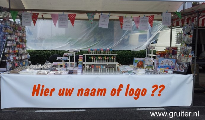 tafelzeil met uw naam of logo