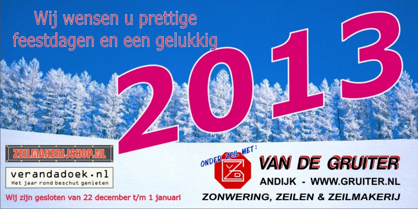 Wij wensen u prettige feestdagen