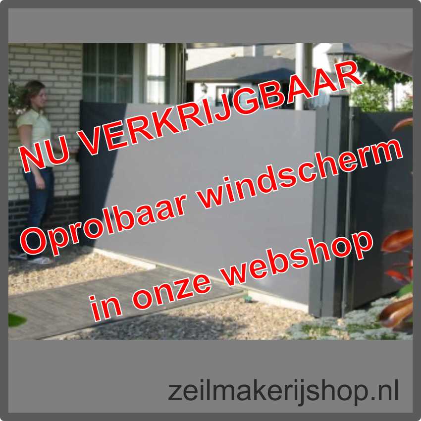 Oprolbaar windscherm in onze webshop