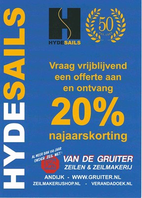 2015-020 Hyde Sails - 20% korting