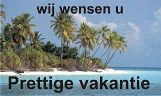 prettige vakantie