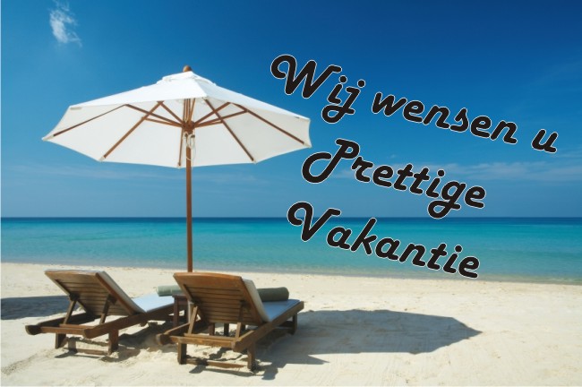 Geopend tijdens de vakantie periode